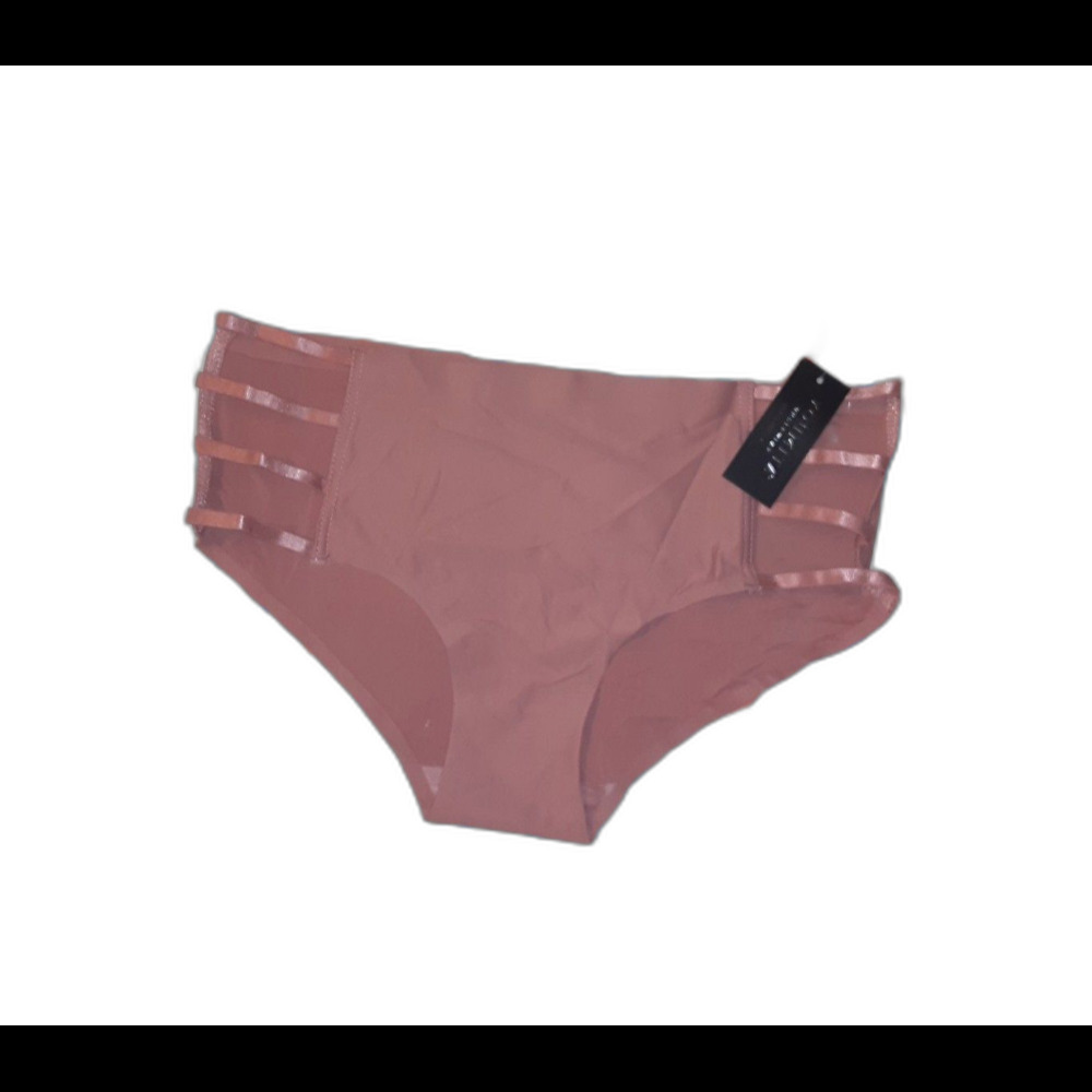 Youmita Mocha Mousse Large Seamless Laser Cut Panty NWT